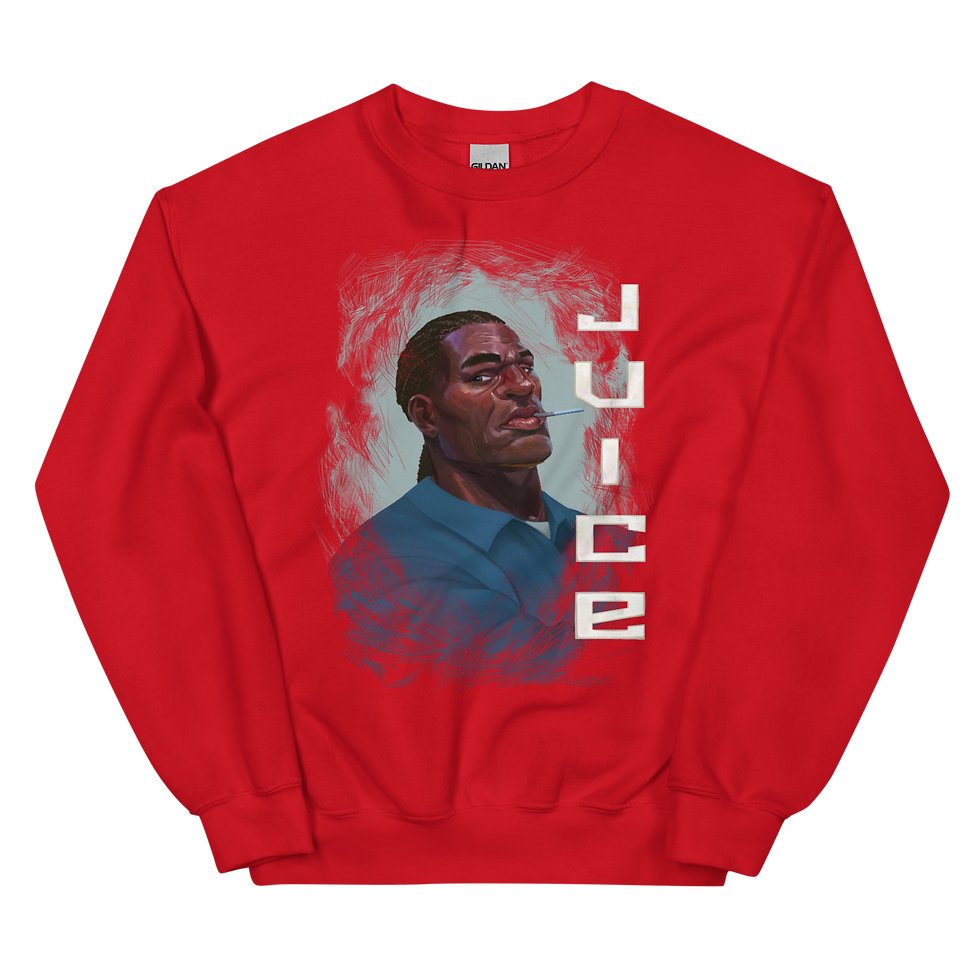 Thumbnail: Double Smooth "Juice" WHT letters Unisex Sweatshirt