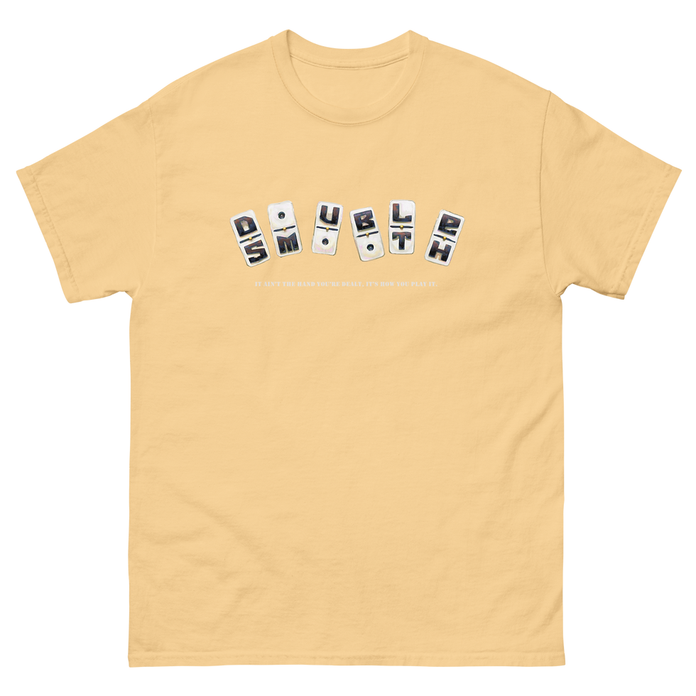 Thumbnail: Double Smooth 'Shifting Dominoes' Unisex classic tee