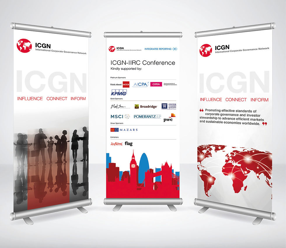 ICGN Pull up banners