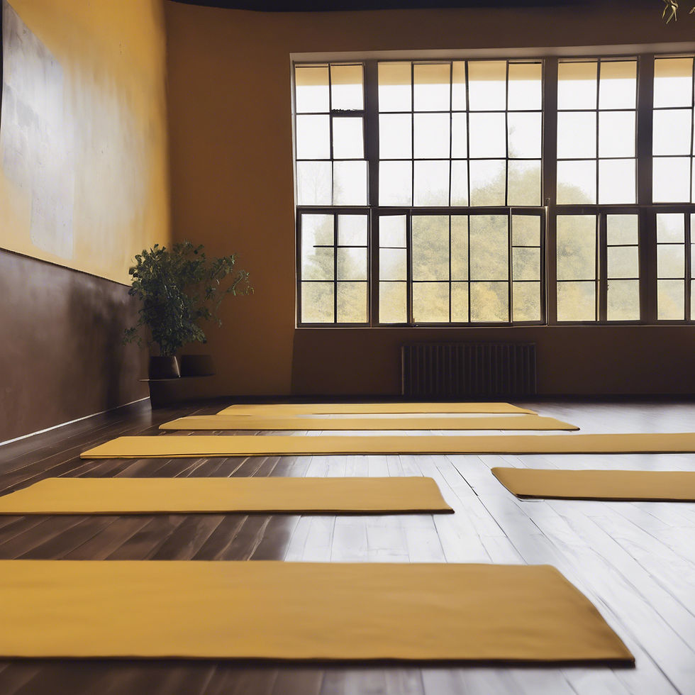 mustard theme, yoga studio, peaceful, no people.jpg