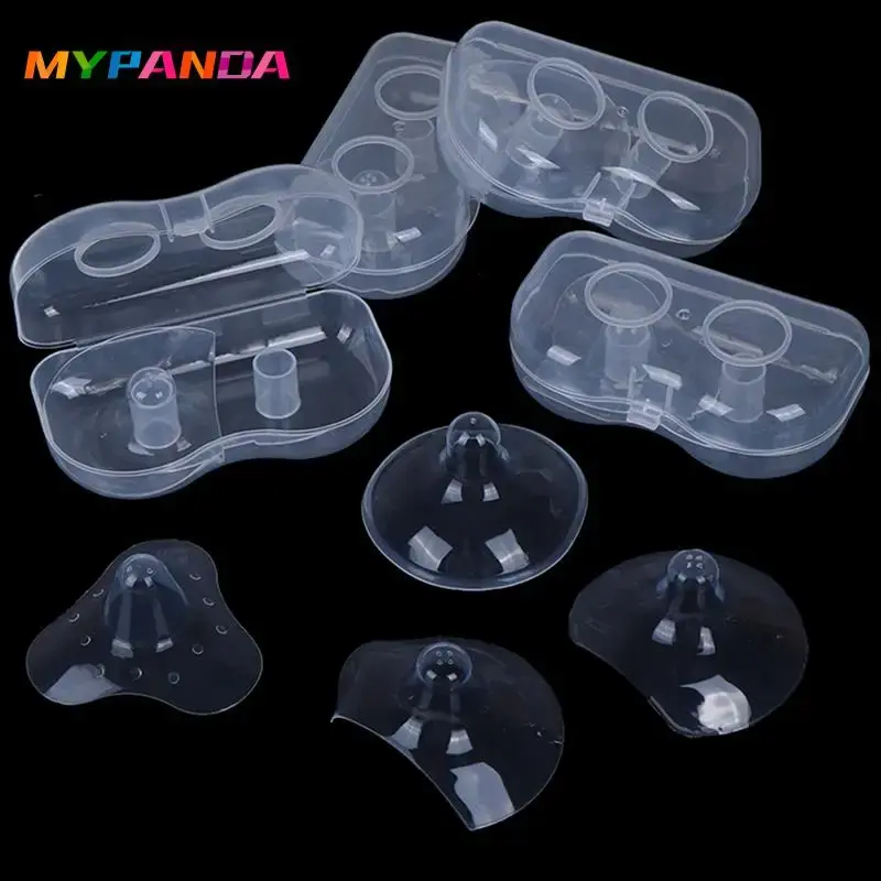 Thumbnail: Silicone Nipple Protectors Feeding Nipple Protection Cover Breastfeeding