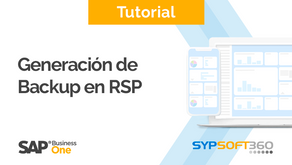 Generación de backup en RSP