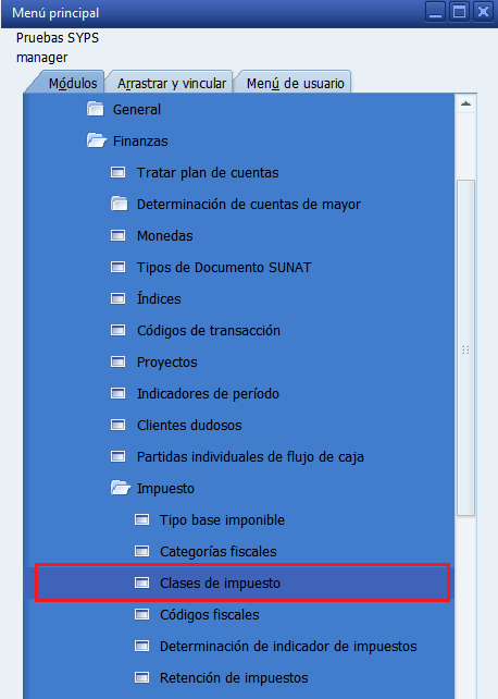 Impuestos en SAP