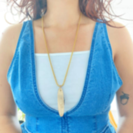 Vintage Tobacco Knife Necklace