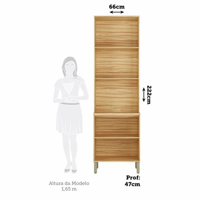 Miniatura: Paneleiro Micro Napoli Prime, 100% MDF - Rio Doce