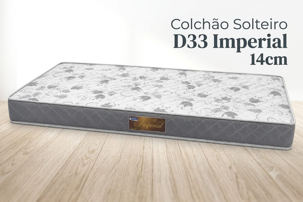 Colchão Solteiro D33 Imperial 88x188x14 - Bonaflex