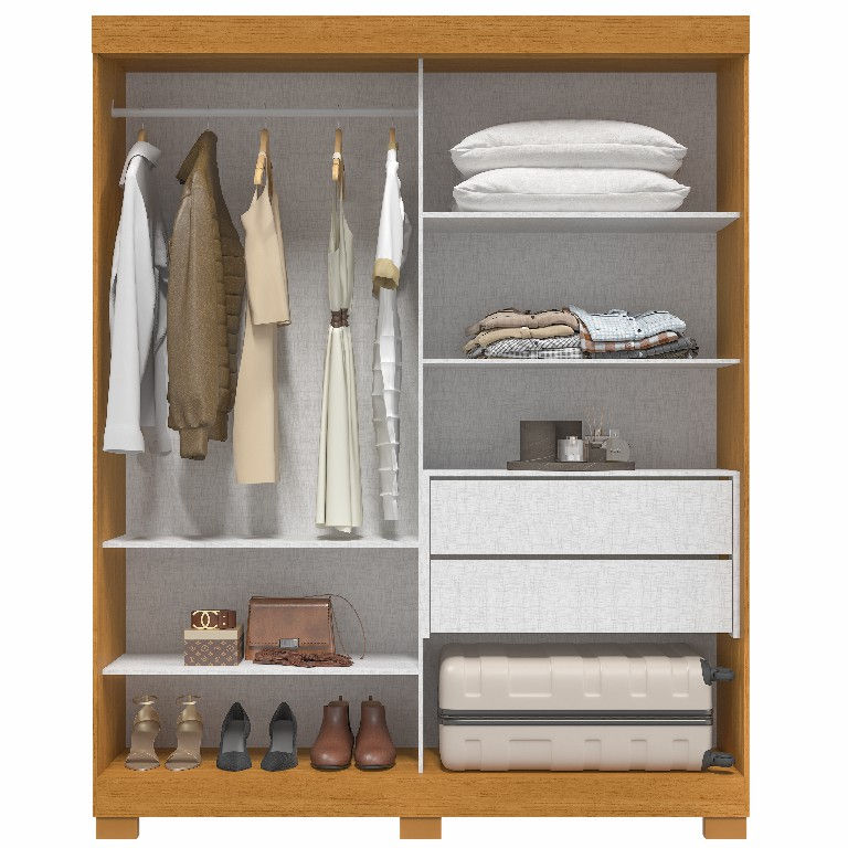 Miniatura: Guarda Roupa Helena C/ Espelho, 100% MDF - ACP Movei