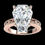 Thumbnail: 5ct Engraved Scroll Solitaire Ring