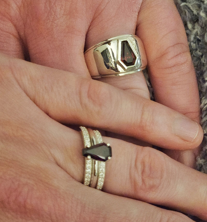 Thumbnail: 2ct Men's Bezel Solitaire Ring ONE LEFT