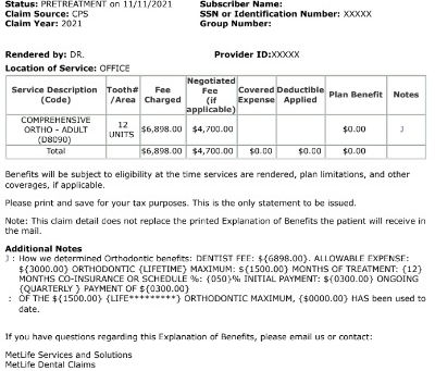 Does Metlife Cover Invisalign?