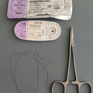 purple stitches - PGA