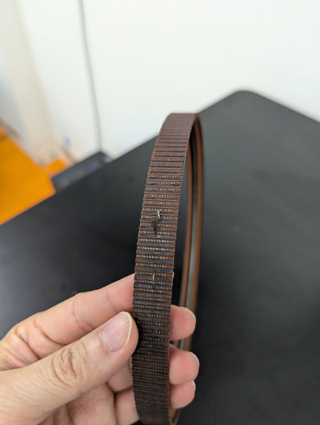 Frayed belt of ramvac bulldog qt2