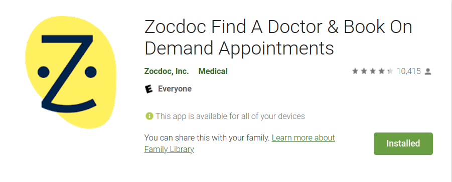 zocdoc app store zocdoc app store
