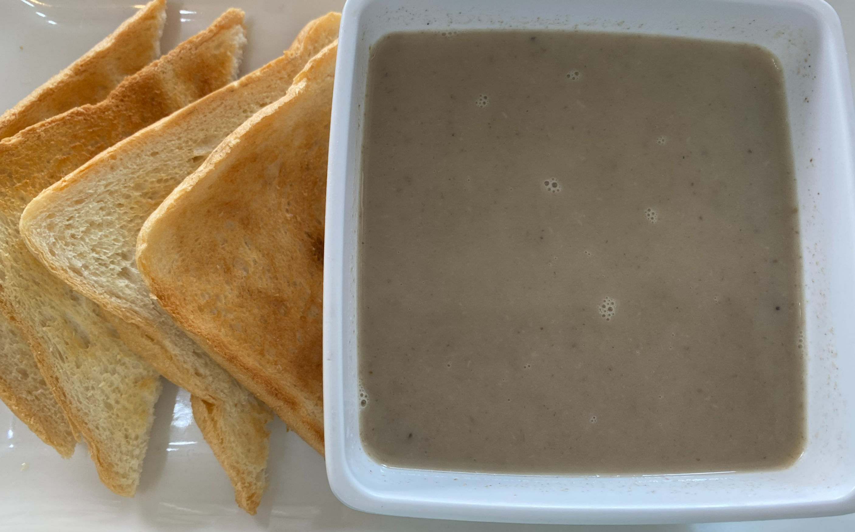 Cream of mushroom soup 100 baht homemade