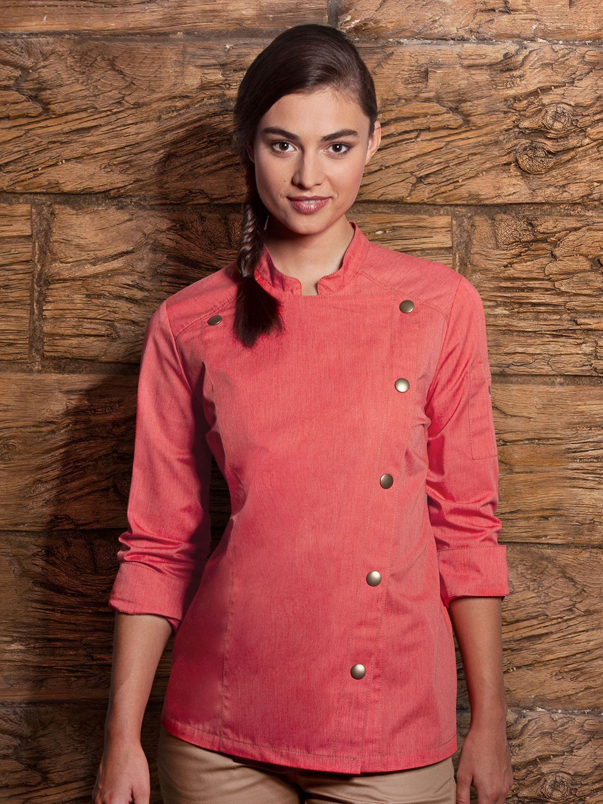 Veste de cuisine femme Jeans-Style 195g/m² - 3 coloris