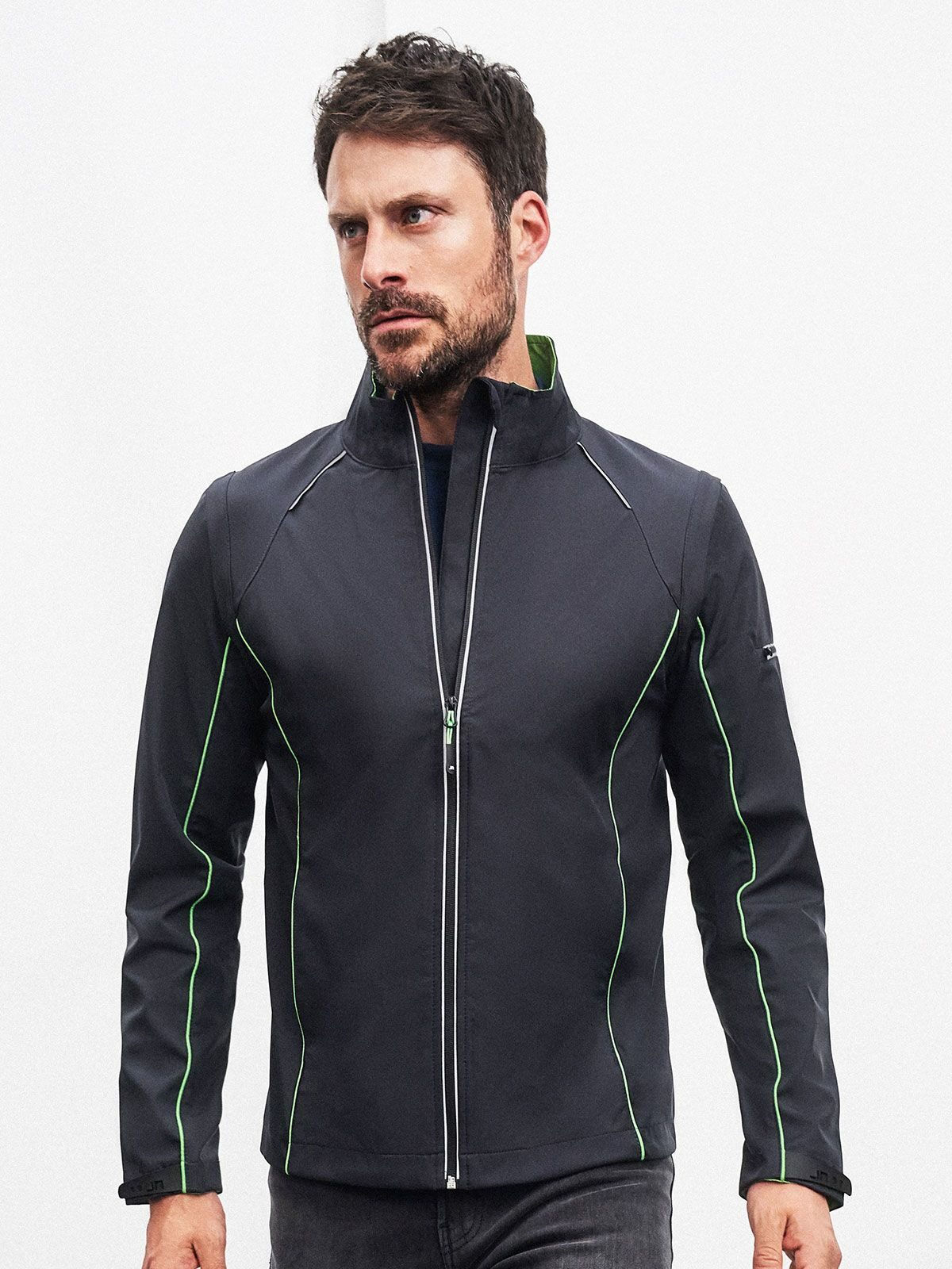 Veste softshell homme polyester à capuche - 6 coloris