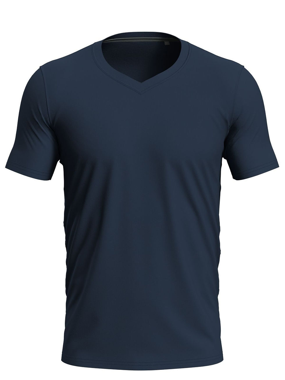 Miniature : T-shirt col V coton - 8 coloris