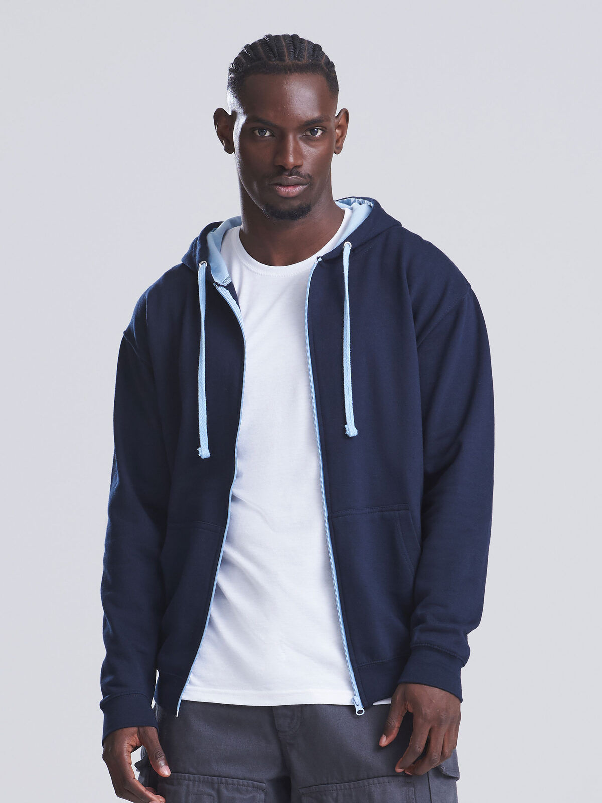 Sweat à capuche homme polycoton - 10 coloris