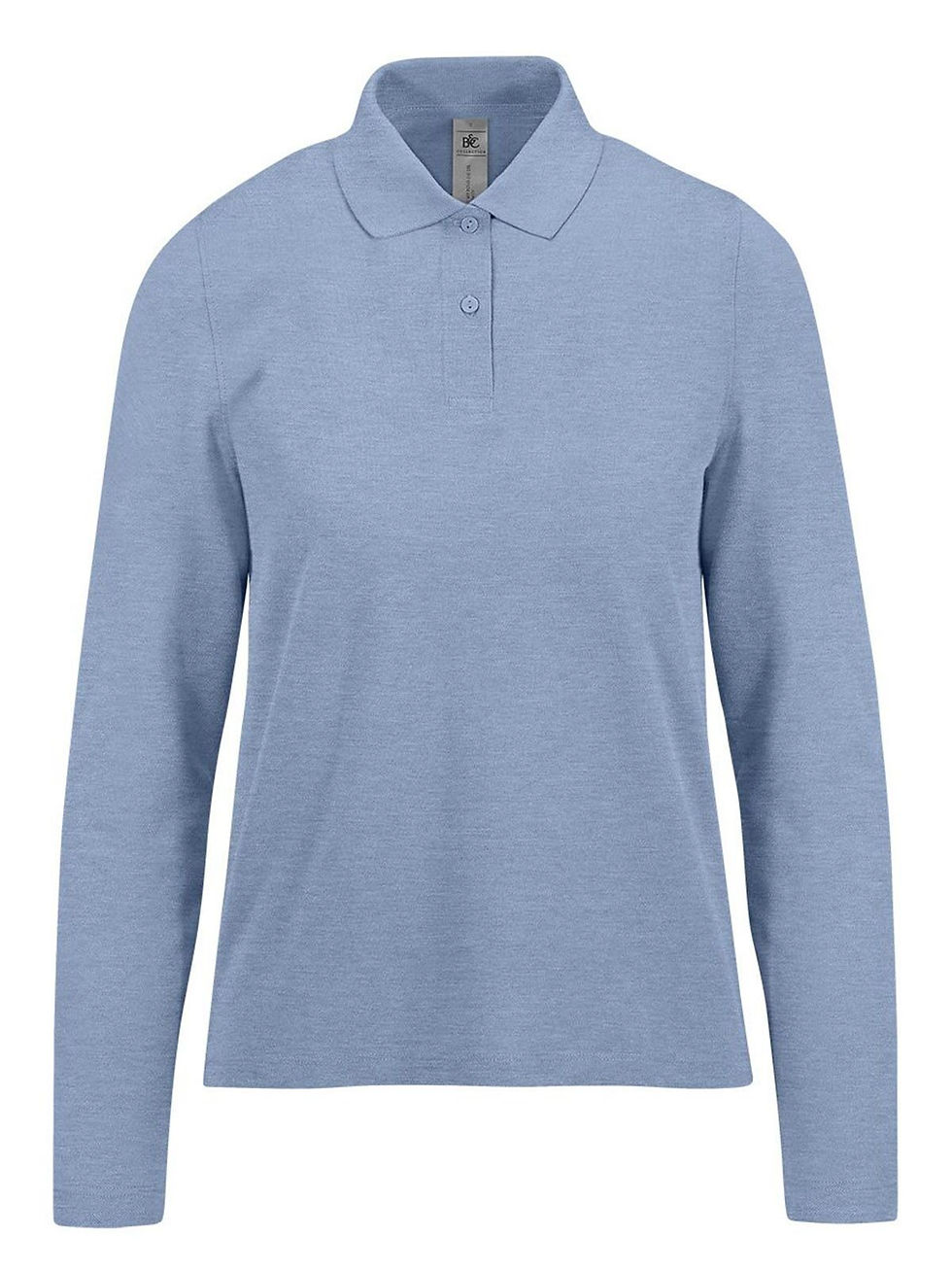 Miniature : Polo manches longues femme coton - 15 coloris