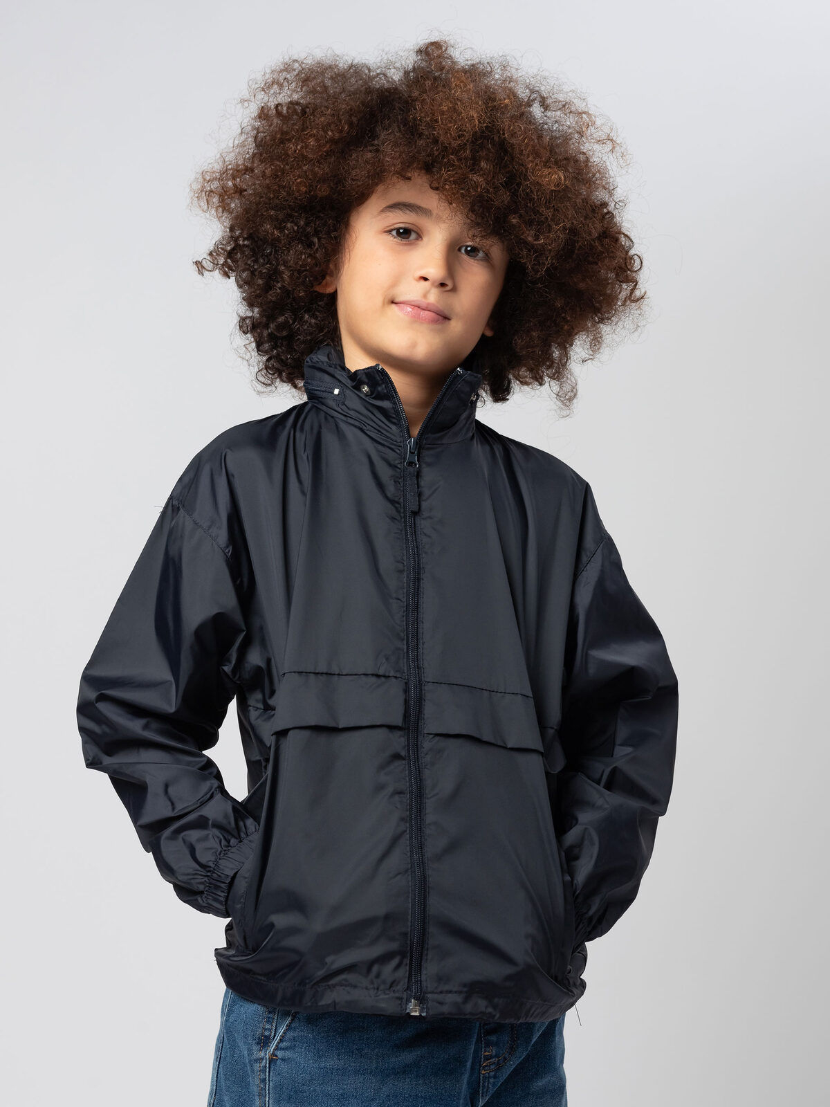 Veste imperméable enfant nylon à capuche - 6 coloris