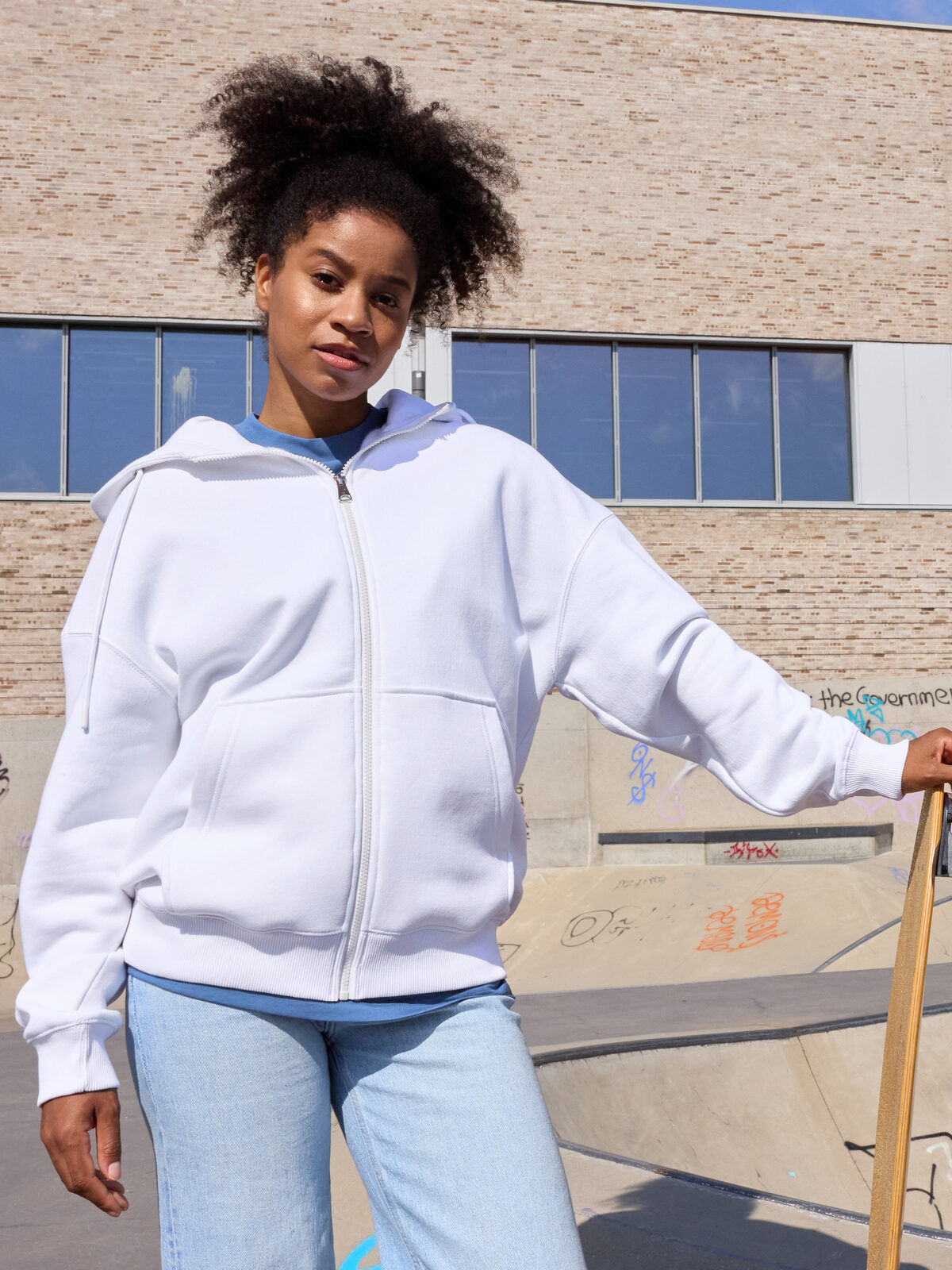 Sweat à capuche zippé unisexe polycoton - 8 coloris