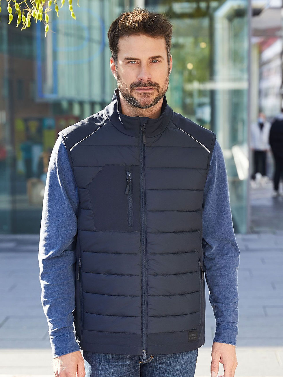 Miniature : Gilet softshell homme polyester recyclé à capuche - 5 coloris