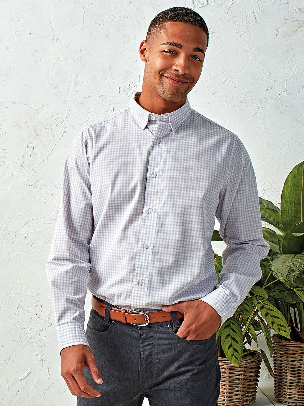 Miniature : Chemise homme polycoton - 2 coloris