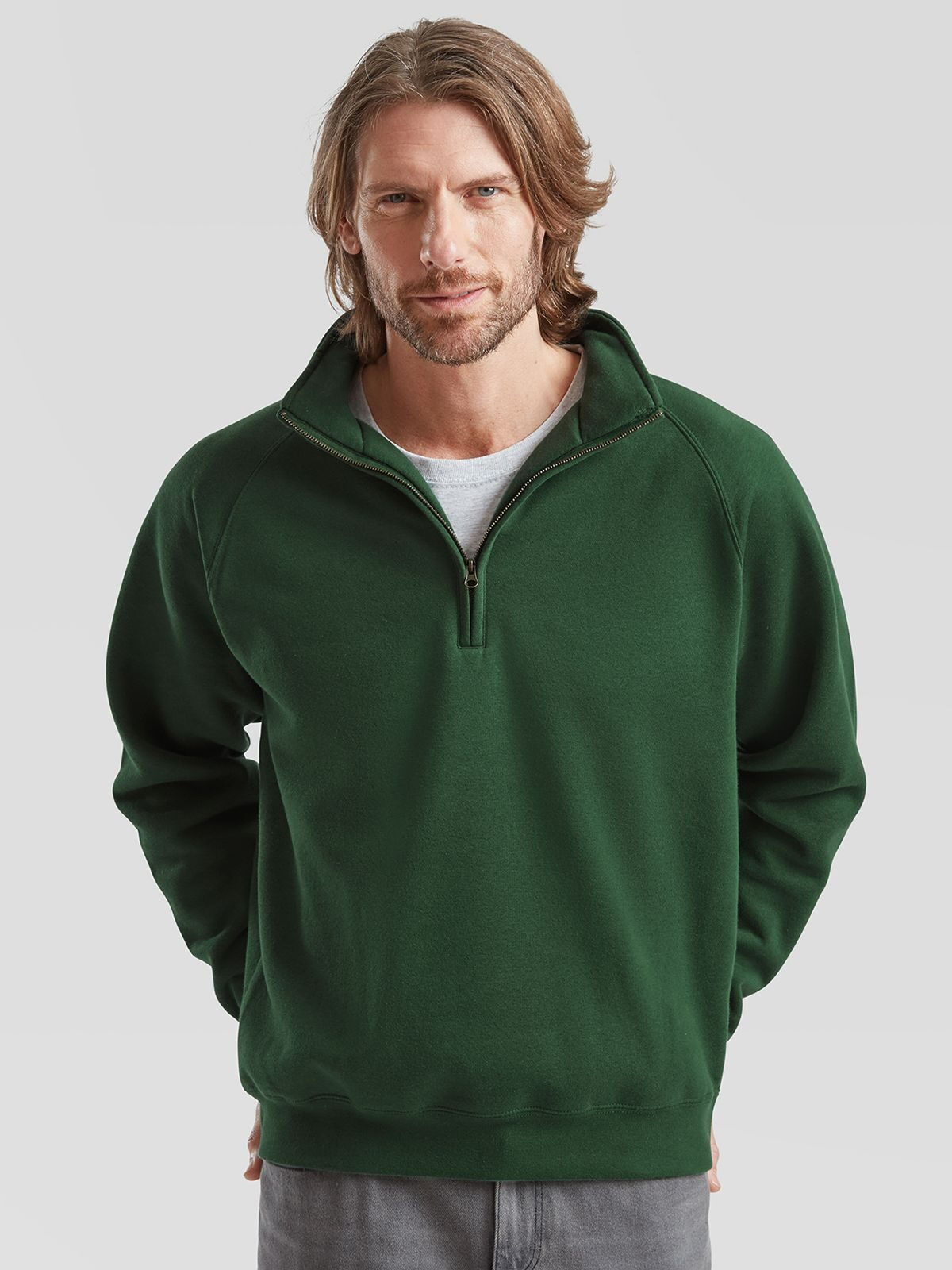 Premium Zip Neck Sweat 260g/m² - 9 coloris