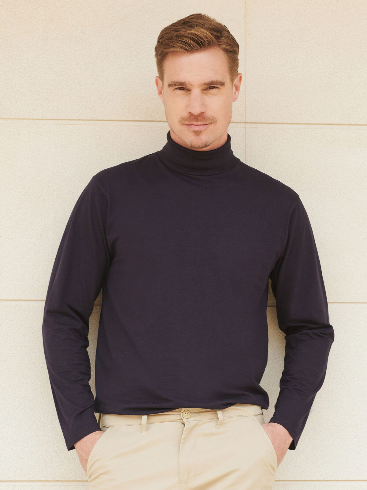 T-shirt manches longues homme coton - 2 coloris