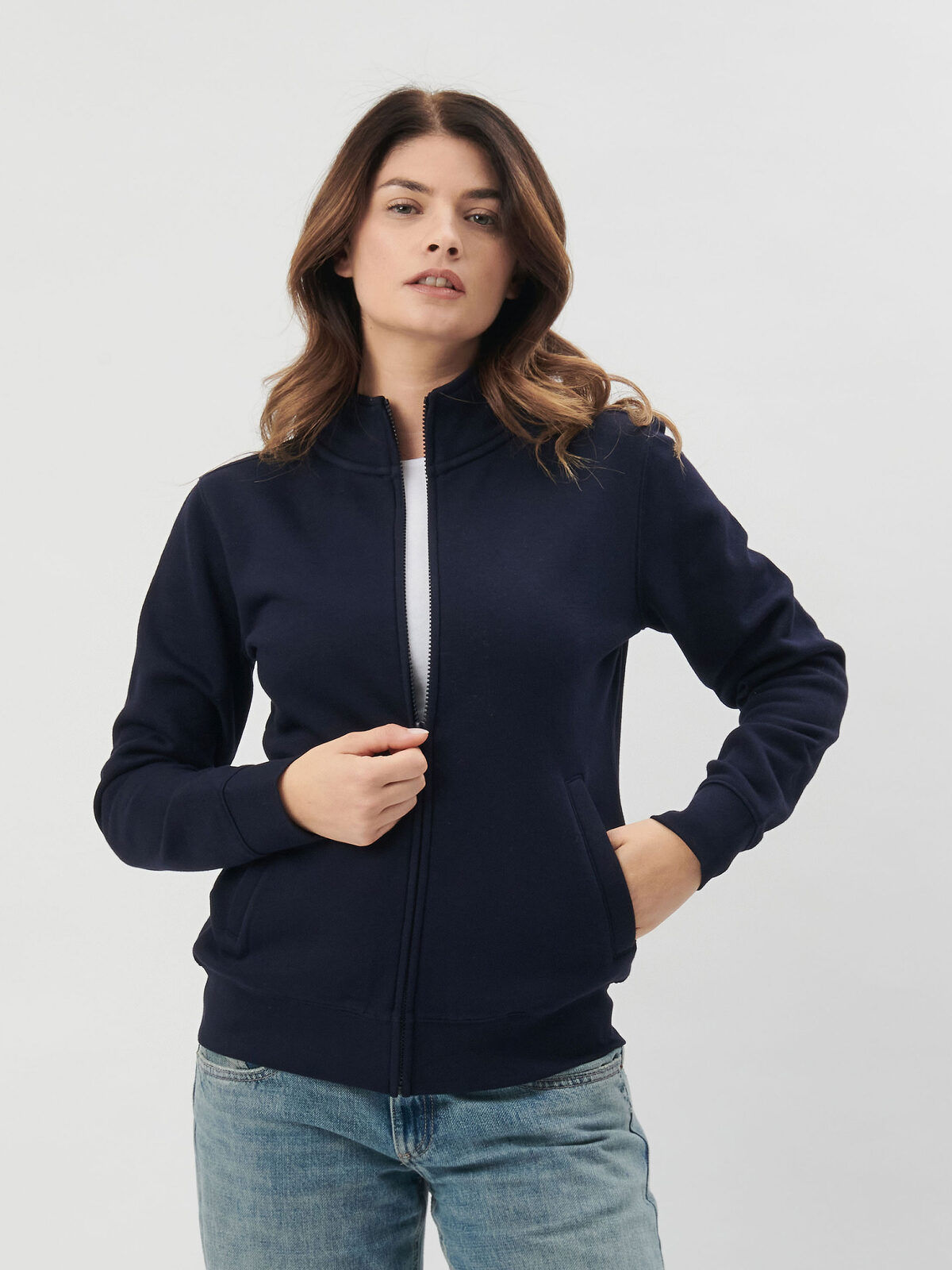 Sweat-shirt femme coton - 6 coloris