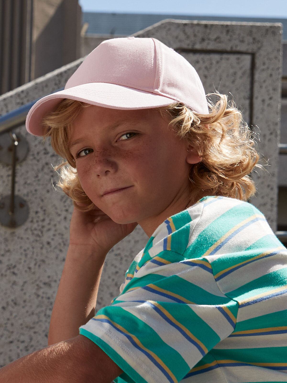 Casquette à 5 Panneaux pour Enfant en Coton Biologique - 6 coloris