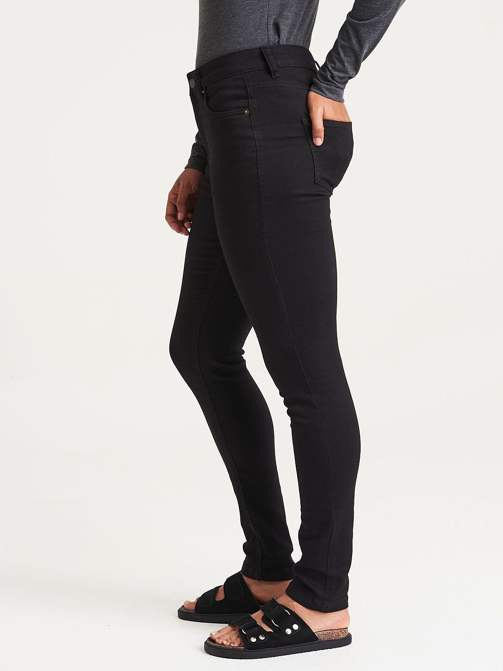 Miniature : Pantalon femme zippé - 2 coloris