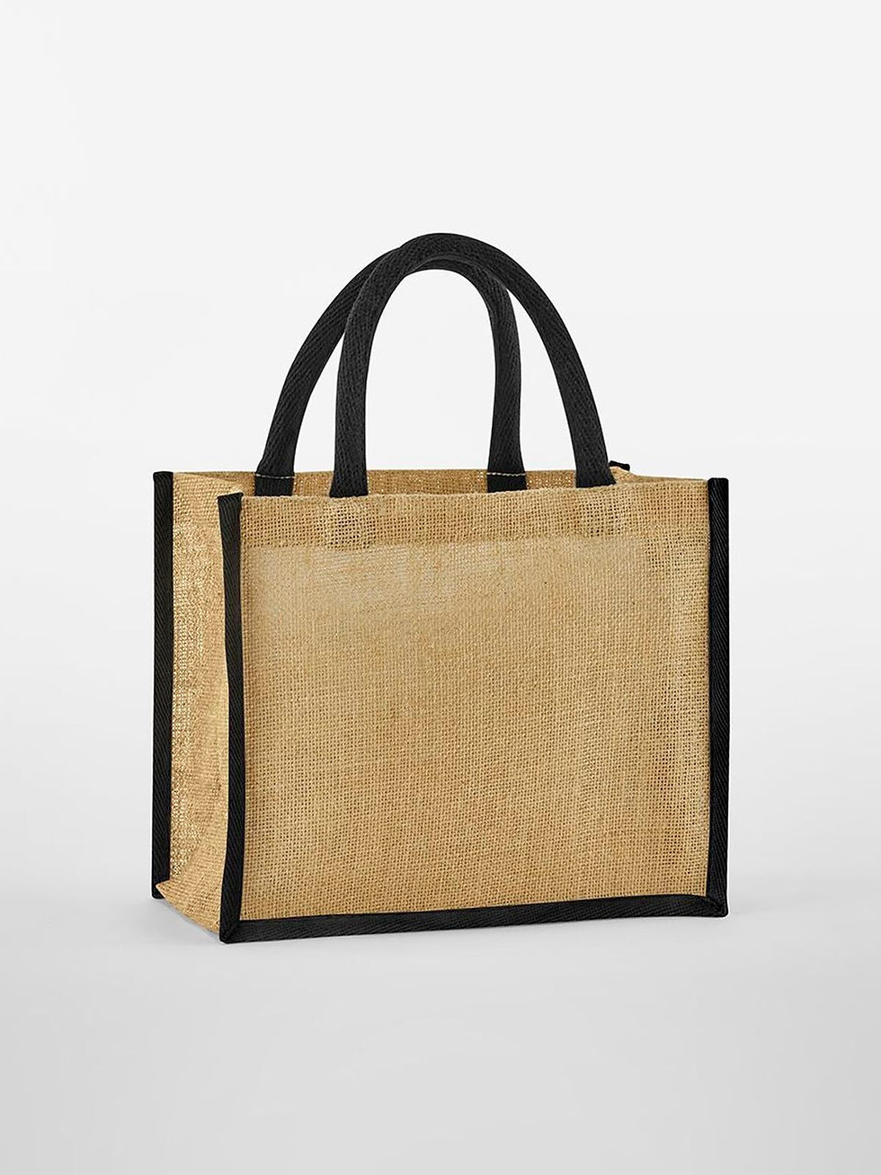 Miniature : Natural Starched Jute Mini Gift Bag - 5 coloris