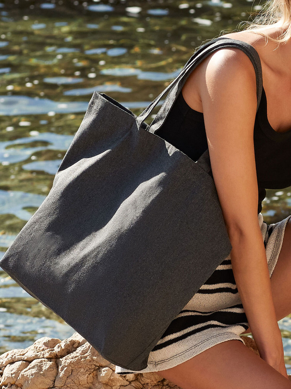 Miniature : Sac shopper polyester recyclé - 2 coloris