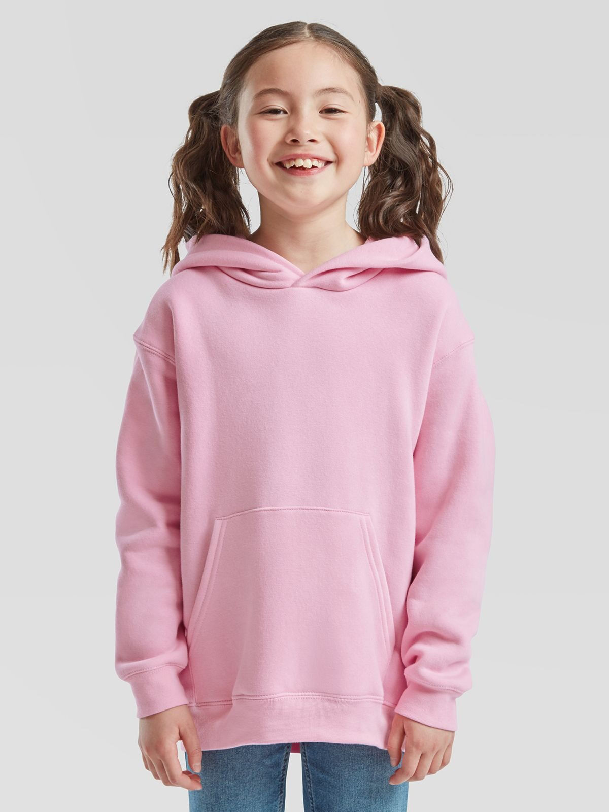Sweat à capuche kangourou enfant coton 260g/m² - 8 coloris