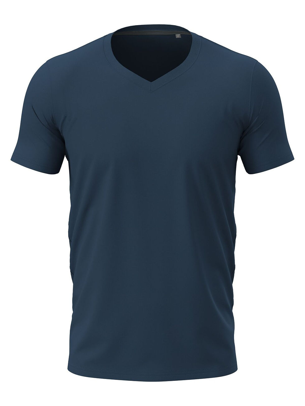 Miniature : T-shirt col V coton - 8 coloris