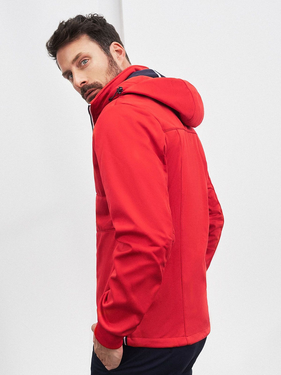 Miniature : Veste softshell homme polyester à capuche - 7 coloris