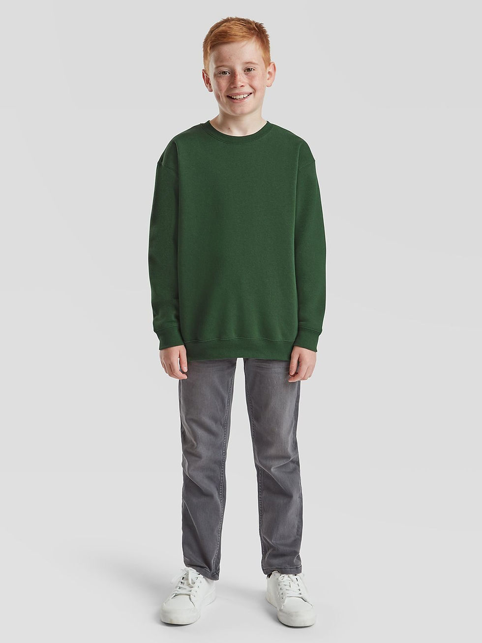 Miniature : T-shirt manches longues col V enfant coton - 6 coloris