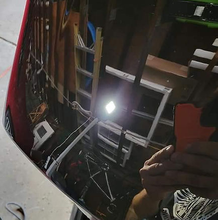 after removing scratches and swirls from harley fairing