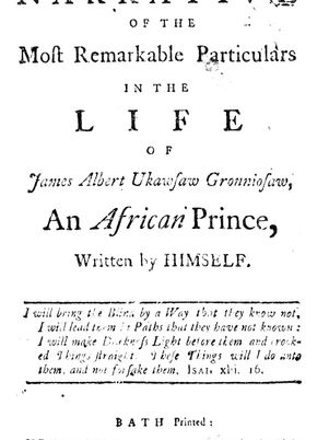 James Albert Ukawsaw Gronniosaw