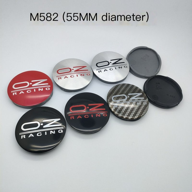 M582 Model Hub Cap OZ - 55MM Black Carbon Fiber