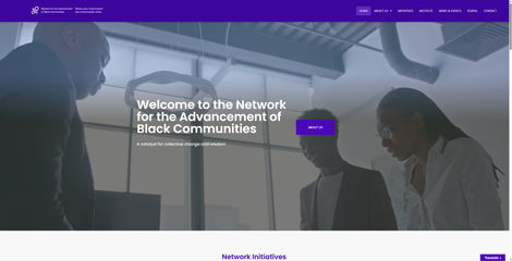Website Re-Design: Network for the Advancement of Black Communities