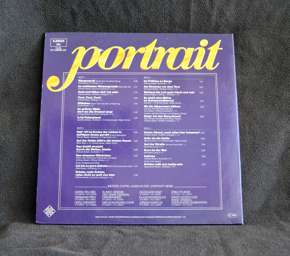 Küçük resim: Der Montanara Chor – Portrait (Telefunken – 1981)