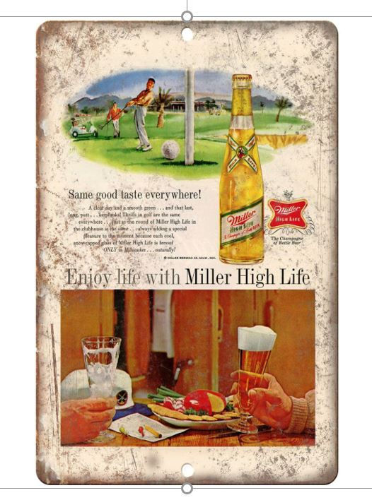Miller High Life Golf Vintage Beer