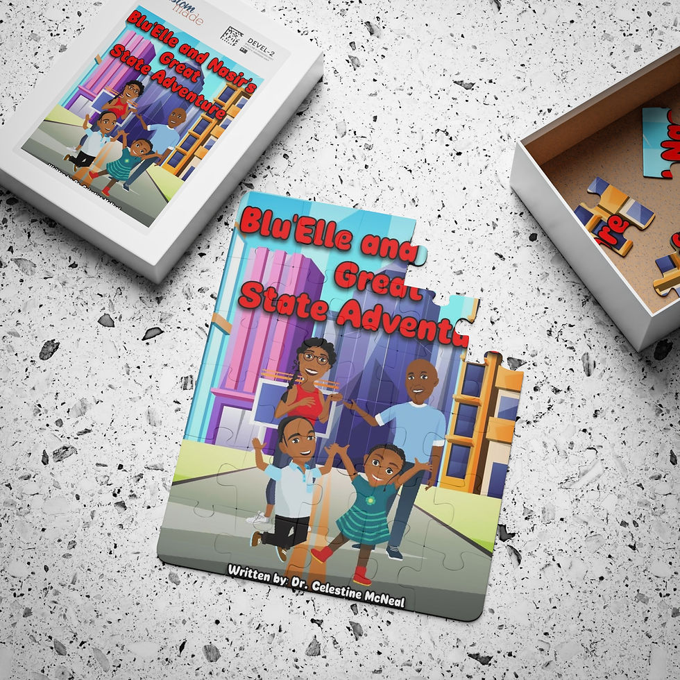 Thumbnail: Children's Adventure Puzzle - Blu'Elle and Nasir's Great State Adventure