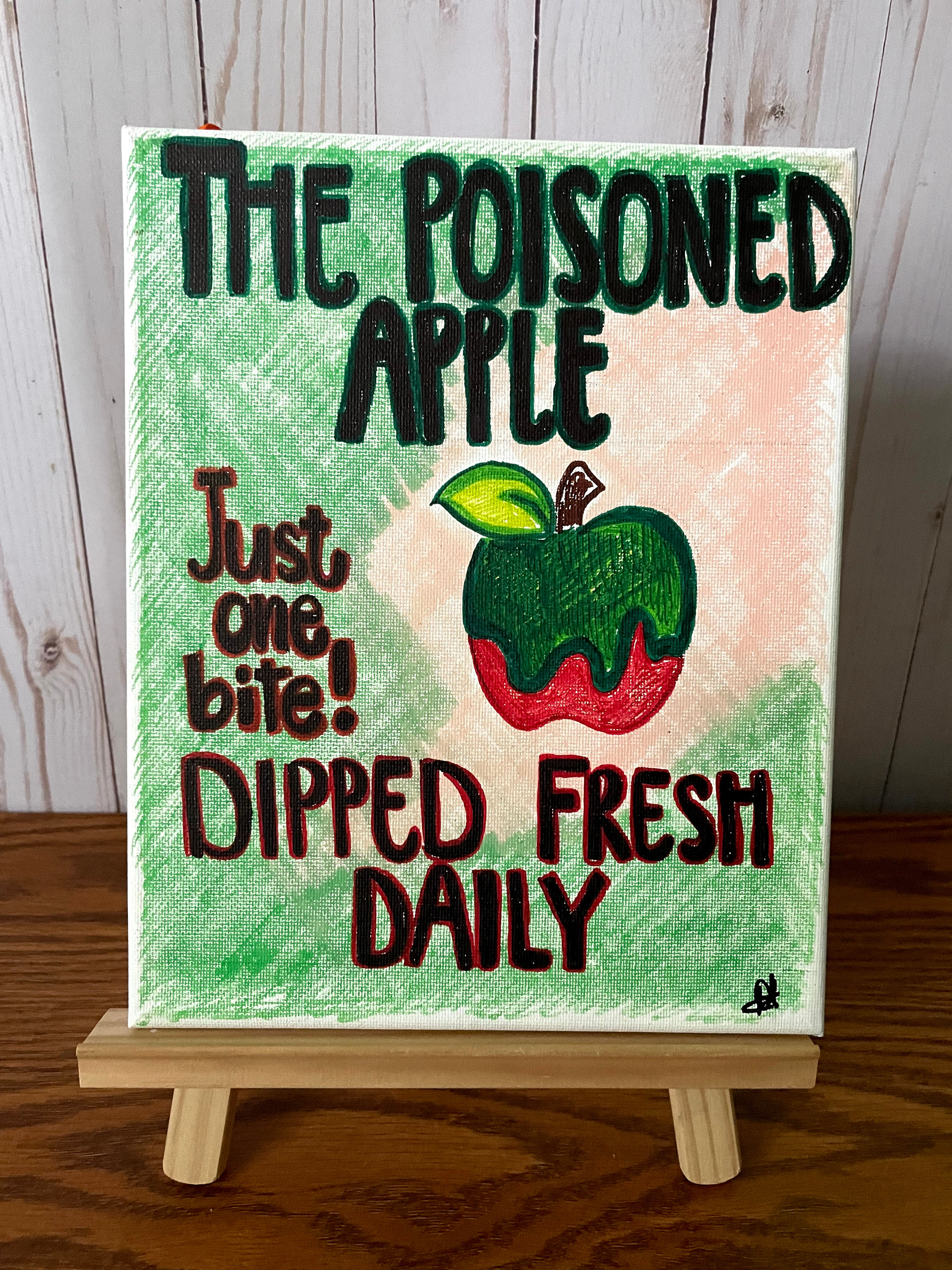 POISON APPLE 8x10 Canvas
