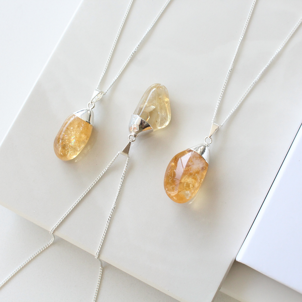 Citrine Crystal Necklace