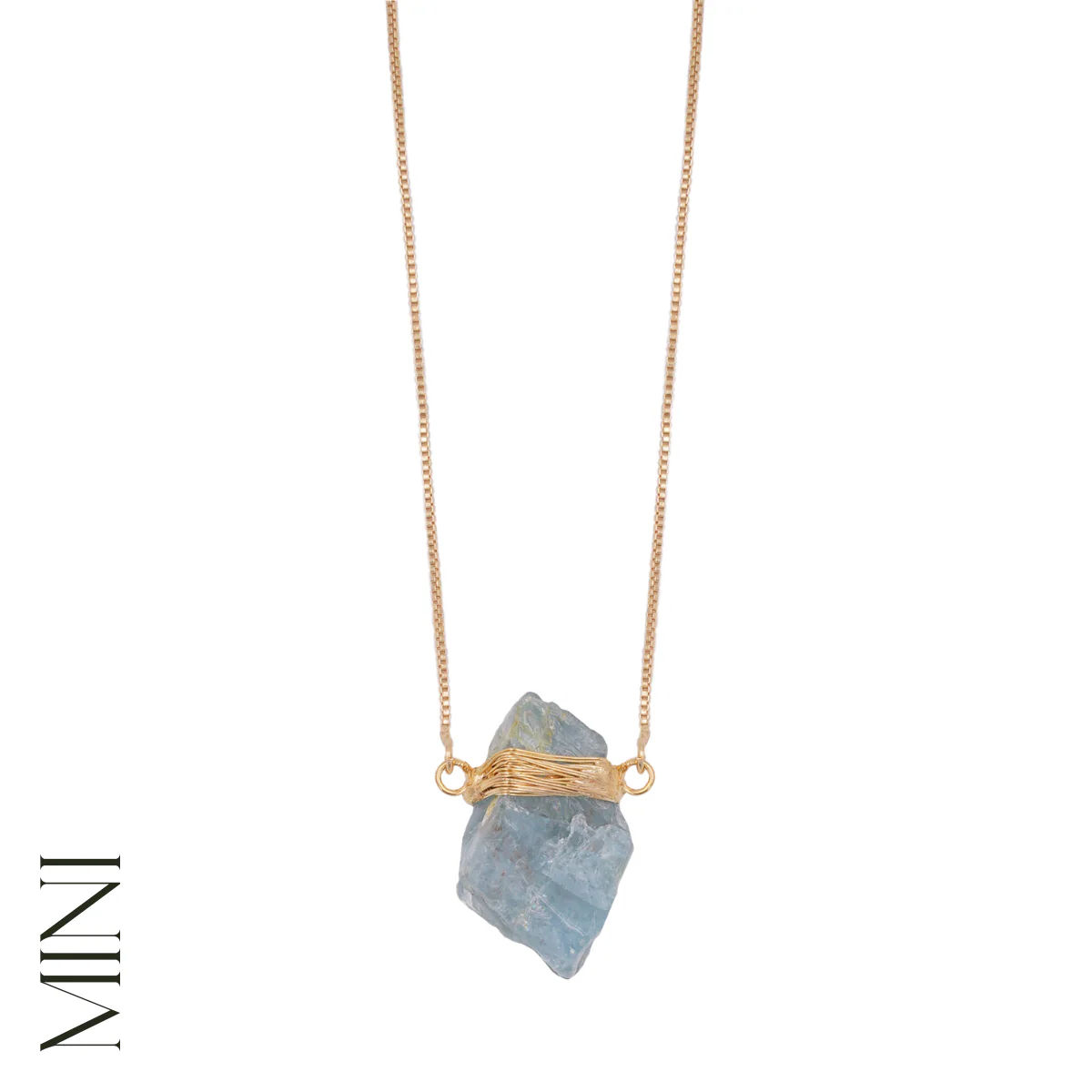 Aquamarine Gold Necklace