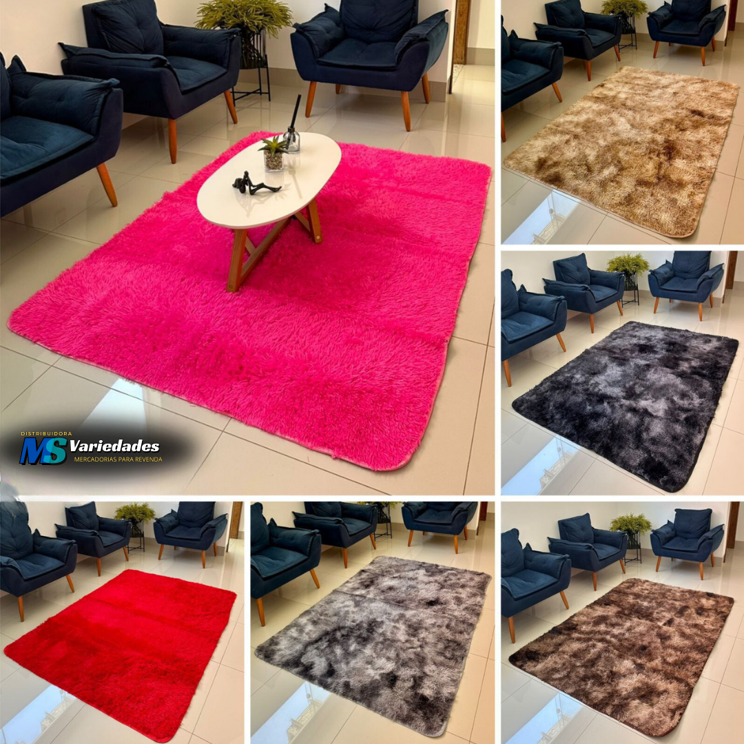 COD: SS3097 TAPETE DE SALA PELUDO MOSCOU 1.50X2.00M