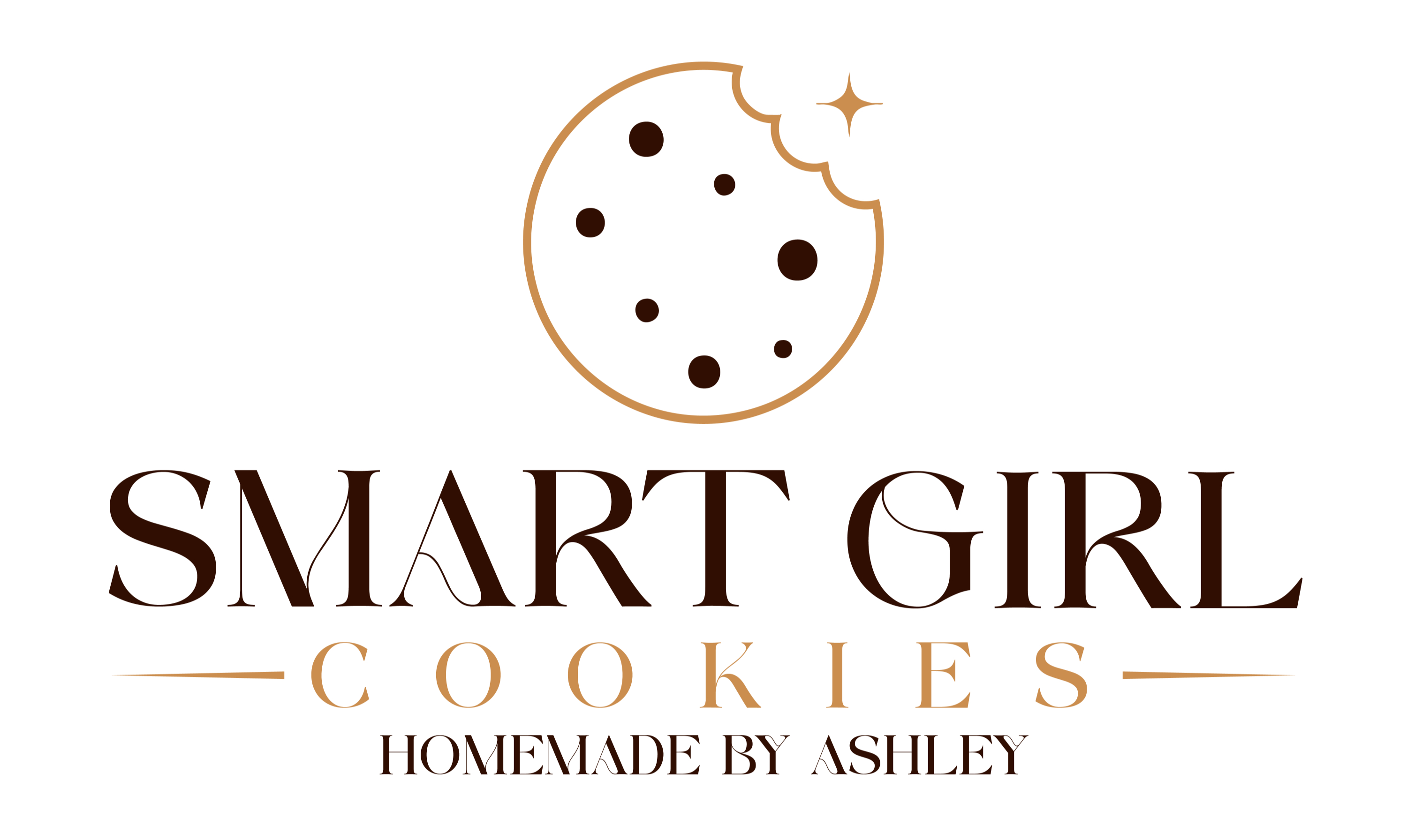 Smart Girl Cookies Homemade by Ashley logo with cookie icon